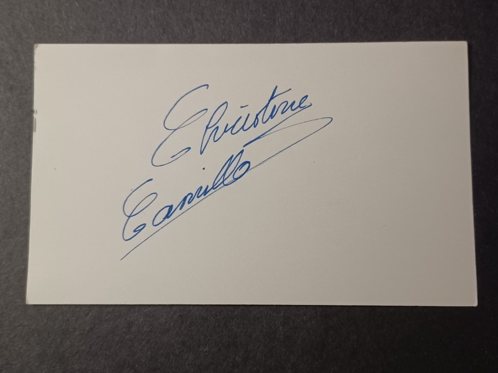 Christine Camillo Signed Index Card - Ballet