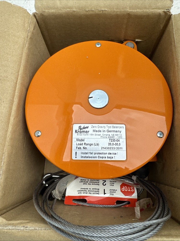 Packers KROMER 7230-04 Zero Gravity Tool Balancer, New!