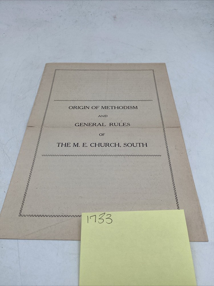 1900s Methodism Origin M. E. Church South Christianity Methodist Episcopal