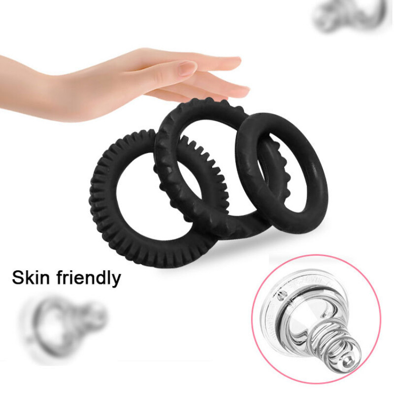 Ball Stretching Penis Enhancer Delay Ejaculation-Scrotum-Stretcher-Ring for Male