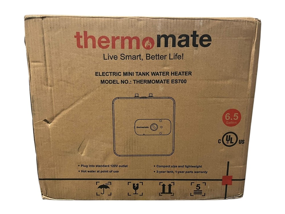 Mini Tank 7 Gal. Compact Element Point of Use Electric Water Heater with 3 Years