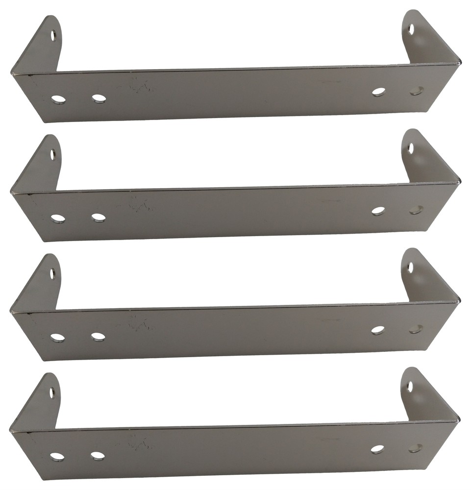 4 Lot Workman C529C CB Radio Replacement Brackets For Cobra 29 Radios - CHROME