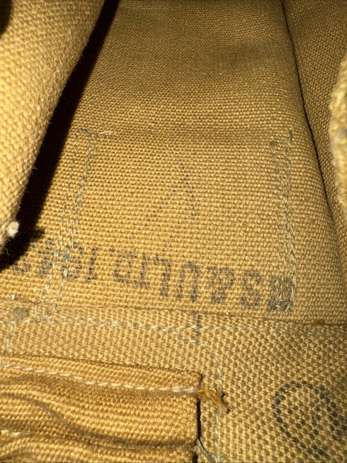 Original WW2 British Army 37 stamps Webbing MT Pouch ORIGINAL DATED 1943