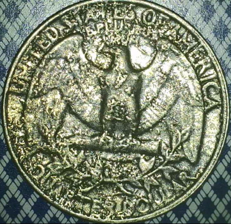 1985 P WASHINGTON ??ODD SURFACE OBV/REV??ERROR??[A147]