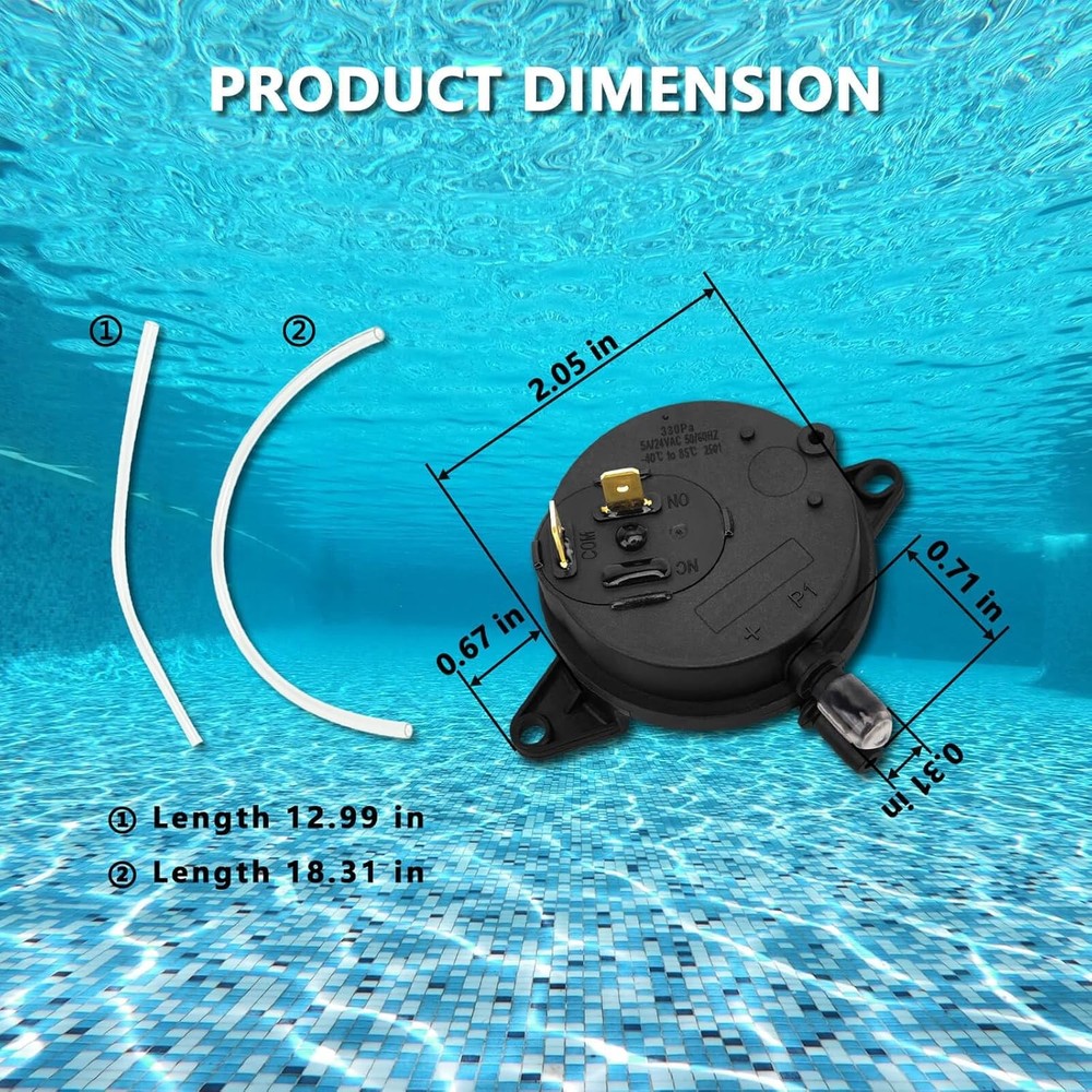Pool Heater Air Flow Pressure Switch Replacement