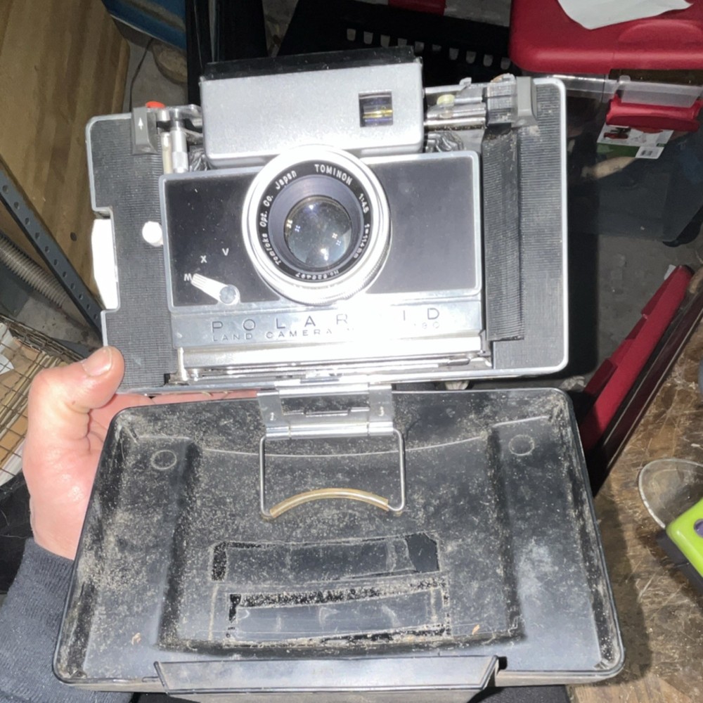 Polaroid Land Camera 100 Instant Folding Camera Black