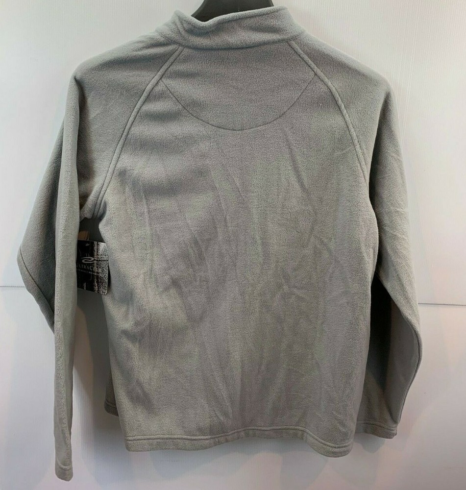 ULTRACLUB Performance Microfleece Gray Polyester Large Super Soft Fleece NWT