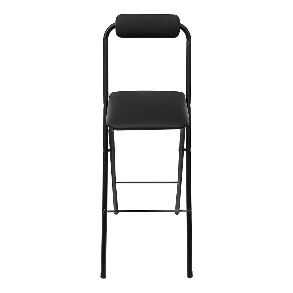 70cm Folding Bar Stool with Backrest, Tall Foldable Stool Chair Portable 1 Pc