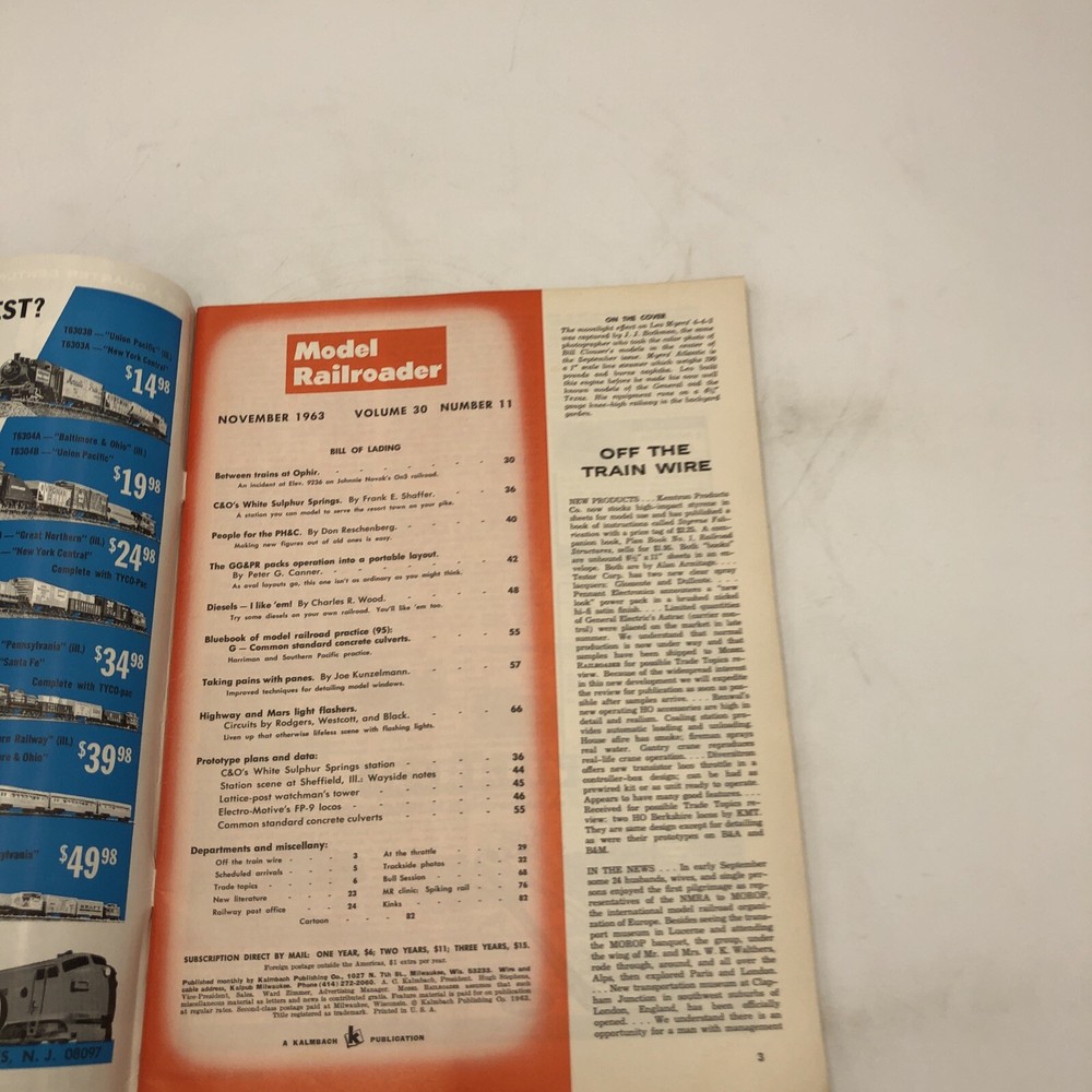 Model Railroader November 1963 Highway And Mars Light Flashers