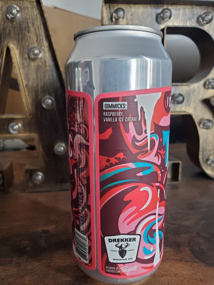 Drekker Brewing Craft Beer *Empty* Can Raspberry Swirlee Creamsicle Sour