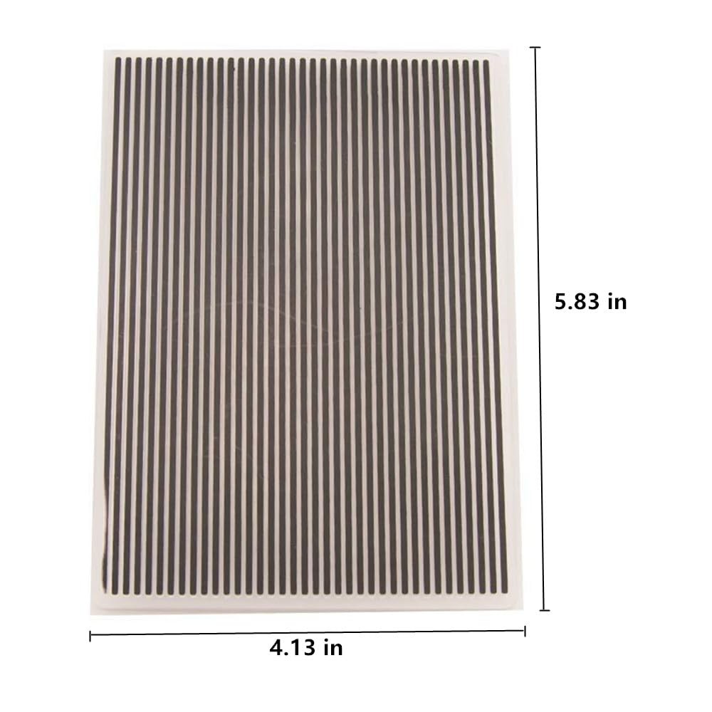 Stripe Background Pattern Plastic Embossing Folder, 3D Textured Impressions W...