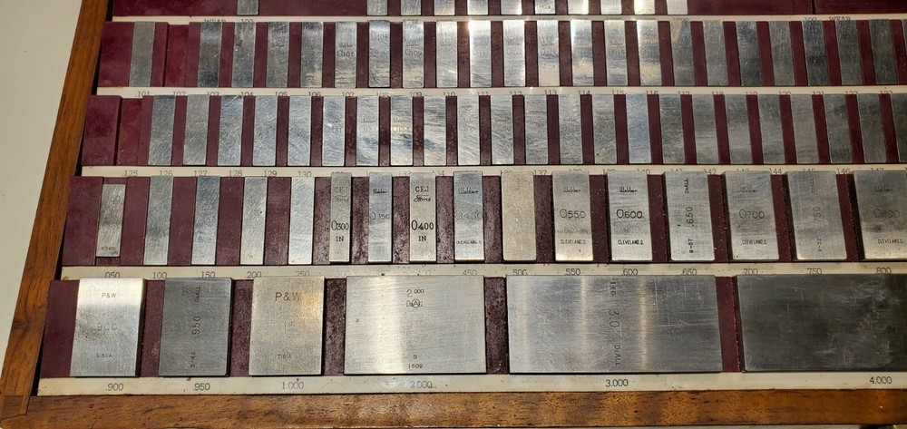 Starrett Webber Gage Block Set Grade INCOMPLETE CASE