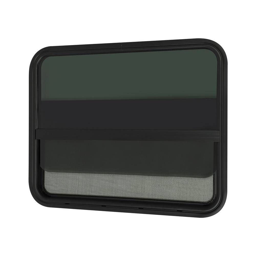 RV Window Rectangular Vertical Slide Window Venting Window Clip-on Mounting