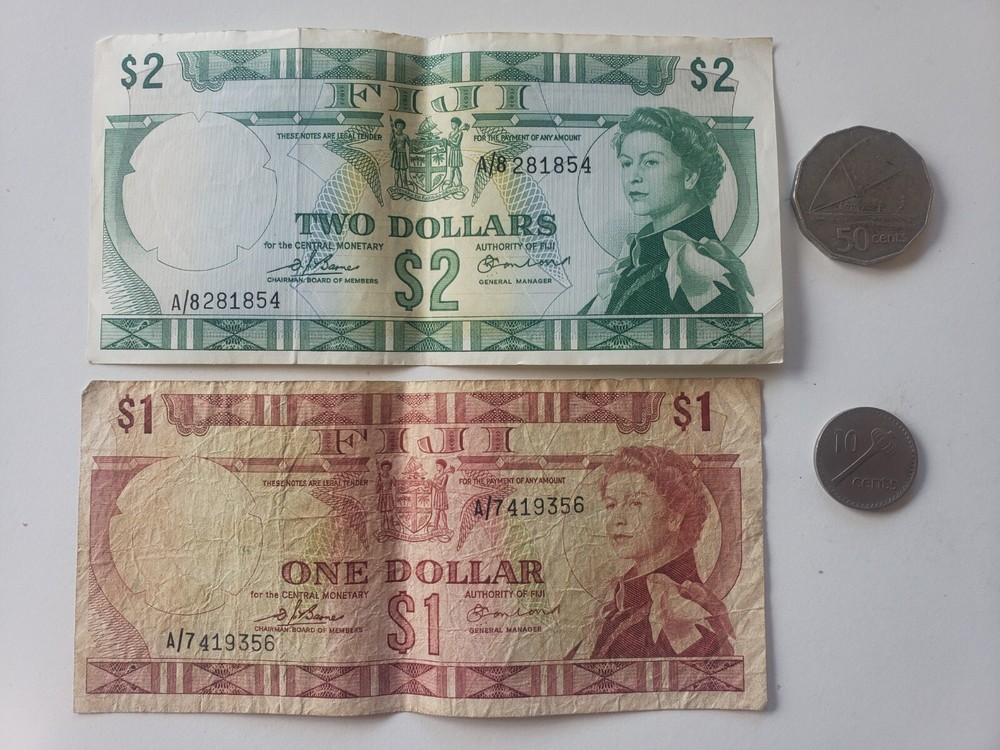 Fiji 1968-1986 notes an coins collection