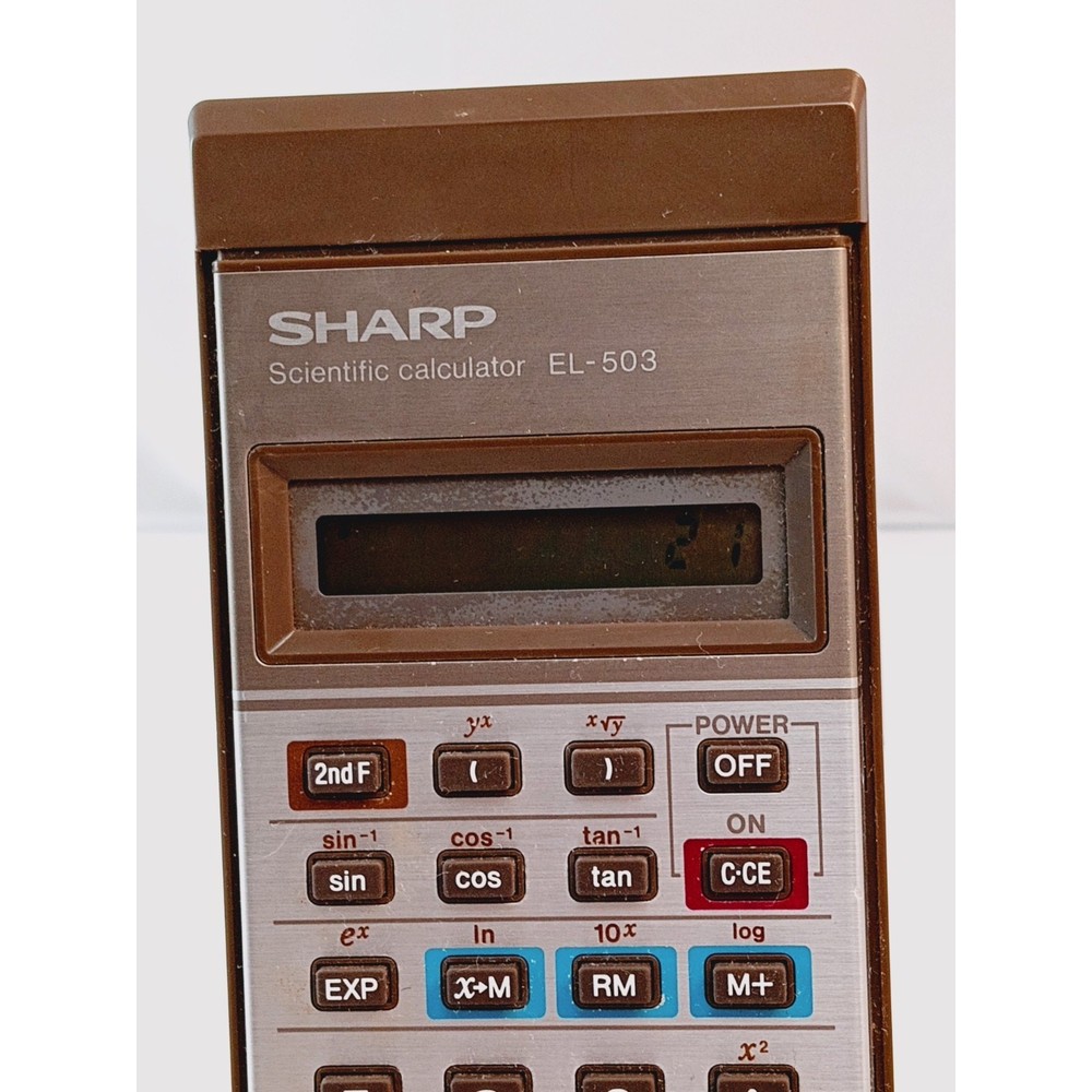 Vintage Sharp Scientific Electronic Calculator EL-503 TESTED & WORKING