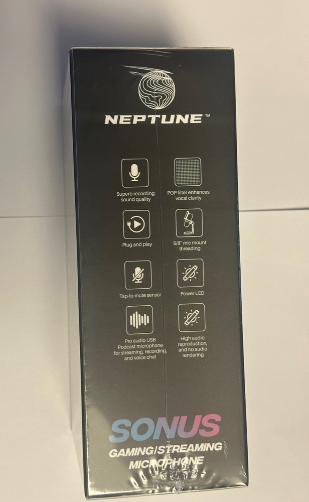 Sonus Gaming Streaming Microphone Neptune Black Mic