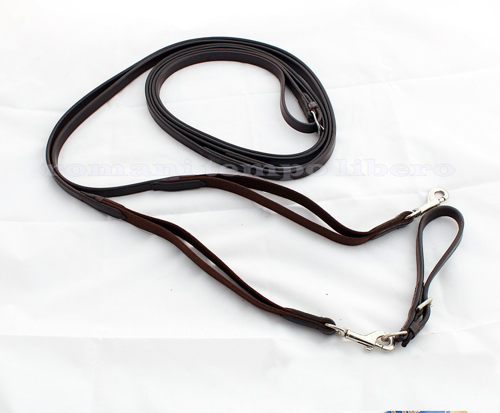 Return Reins In Leather With Elastic Busse Draw Return Reins Leather Elastic