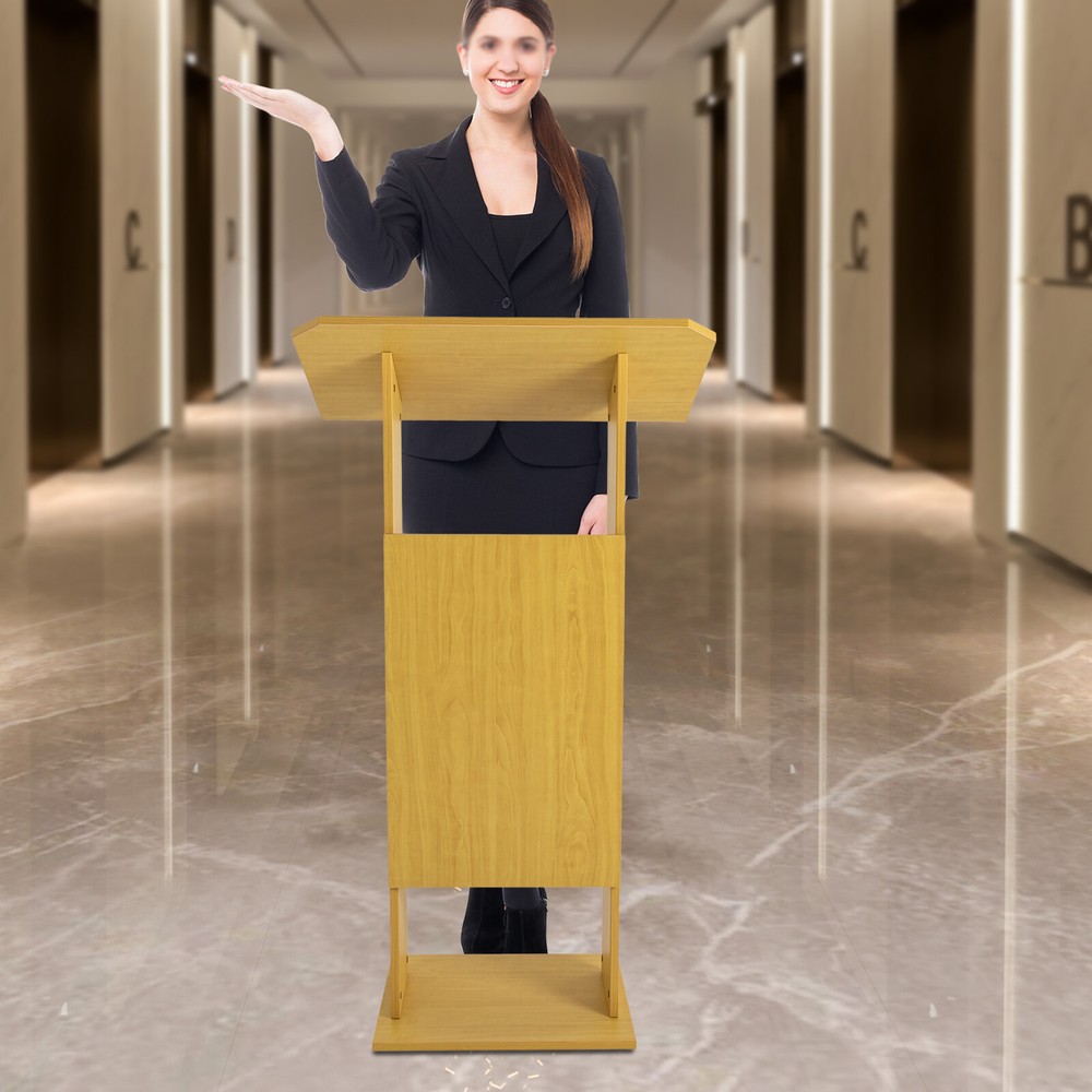 47.7" Conference Presentation Stand with Wheels - Sturdy & Versatile