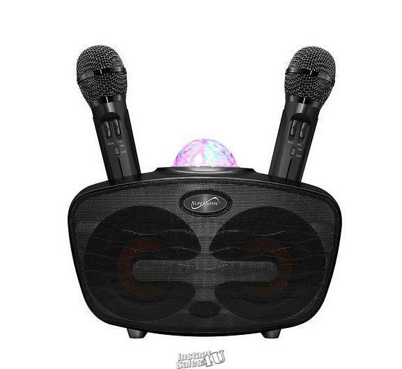 SuperSonic Bluetooth Speaker with 2 Microphones and Disco Ball