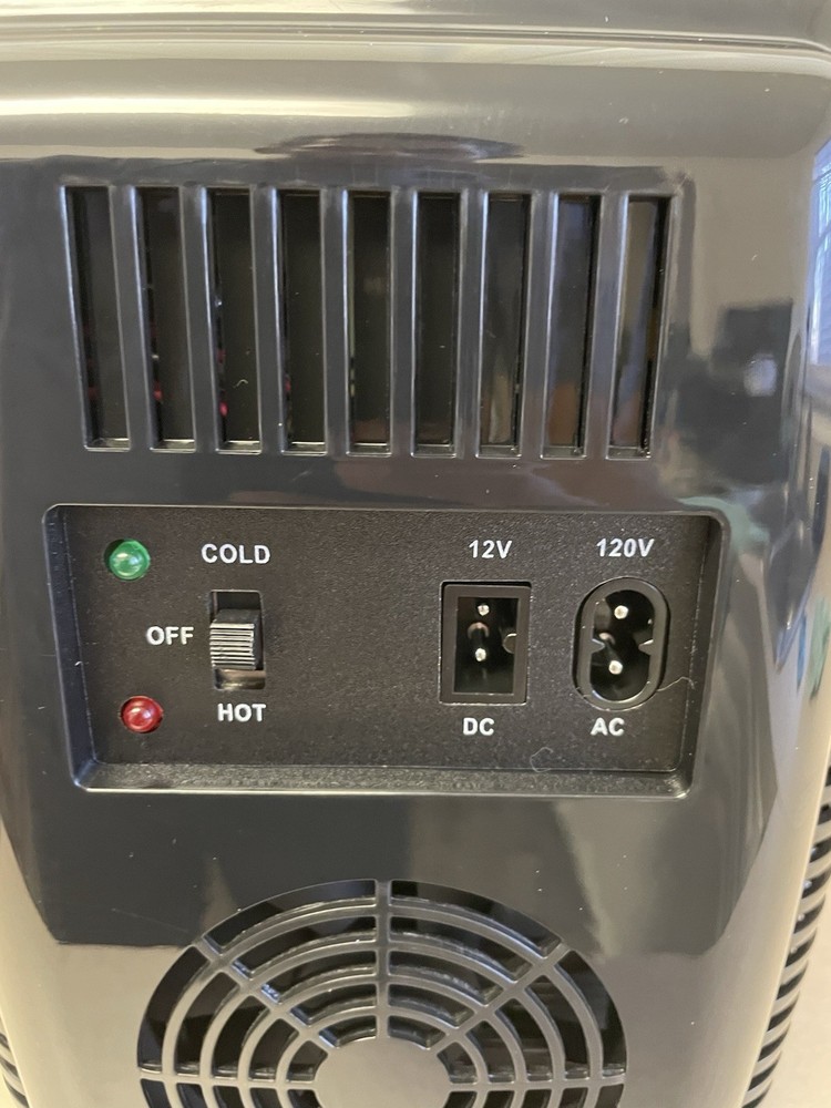 Mini Fridge, 4 Liter/6 Cans Small Refrigerator With Dimmable LED Light,AC/DC ...