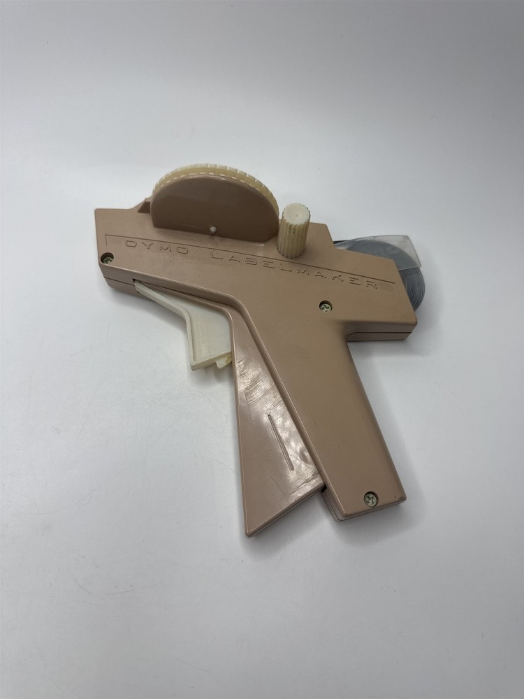 Vintage Dymo Labelmaker 1960s Tan Label Maker