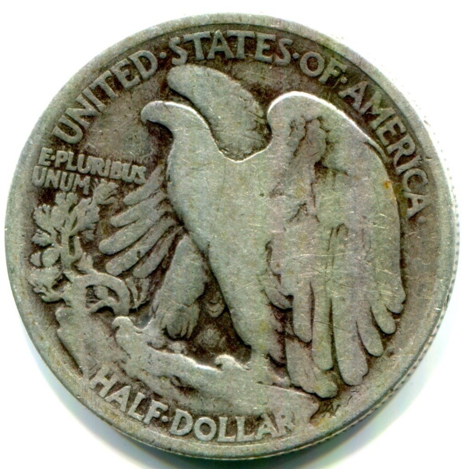 1918 SILVER WALKING LIBERTY HALF DOLLAR !!