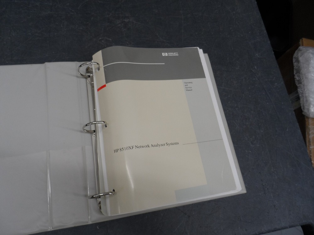 HP 8510XF NETWORK ANALYZER SYSTEMS OPERATING & SERVICE MANUAL