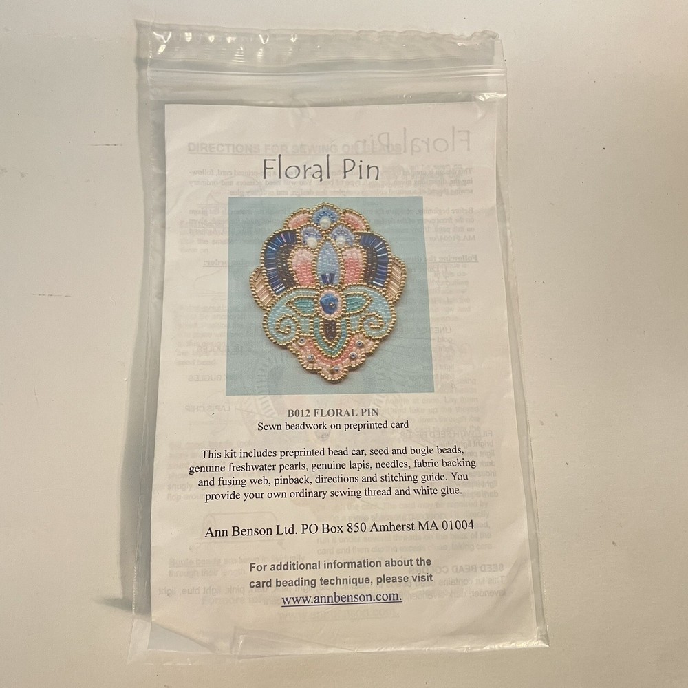 Ann Benson Floral Pin Bead Kit #B012