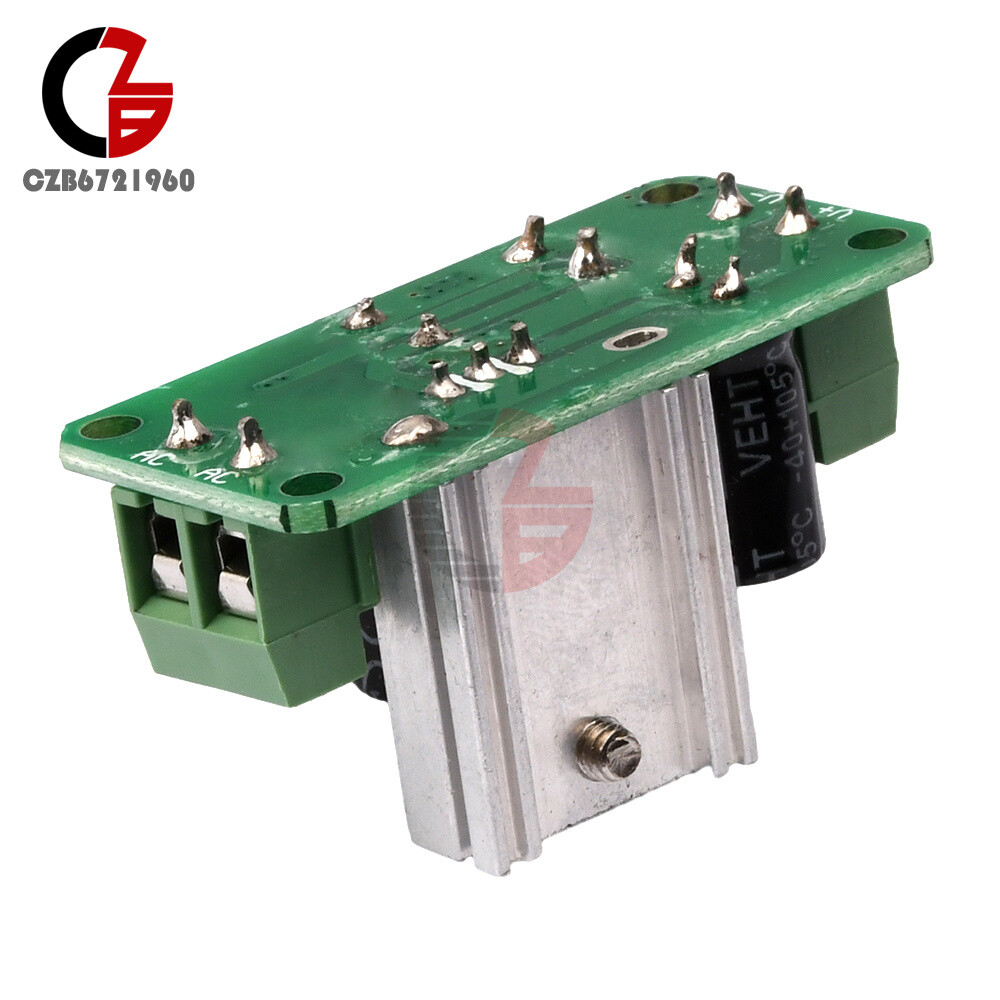 Single Regulated Power Supply Module DC 5/9/12/15/24V Rectifier Filter Board 1A