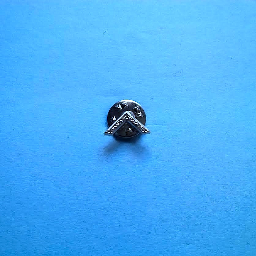 Worshipful Master Small Pin Silver Finish NMS