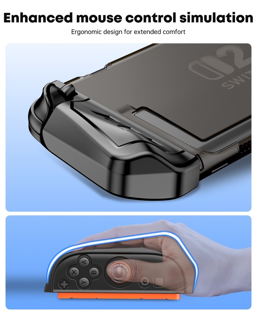 Split Grip Protective Case Cover for Nintendo Switch 2 (2025) Console&Kickstand