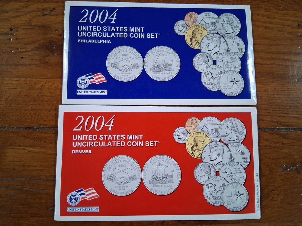 2004 US Mint Set P and D