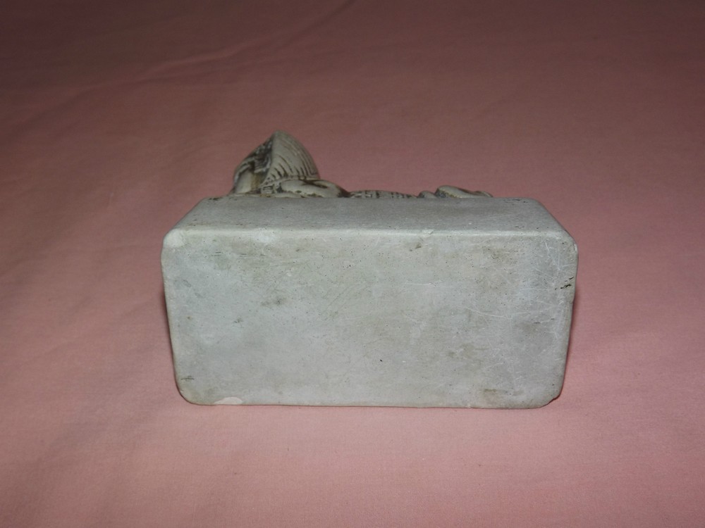 VINTAGE EGYPTIAN SPHINX CHALKWARE