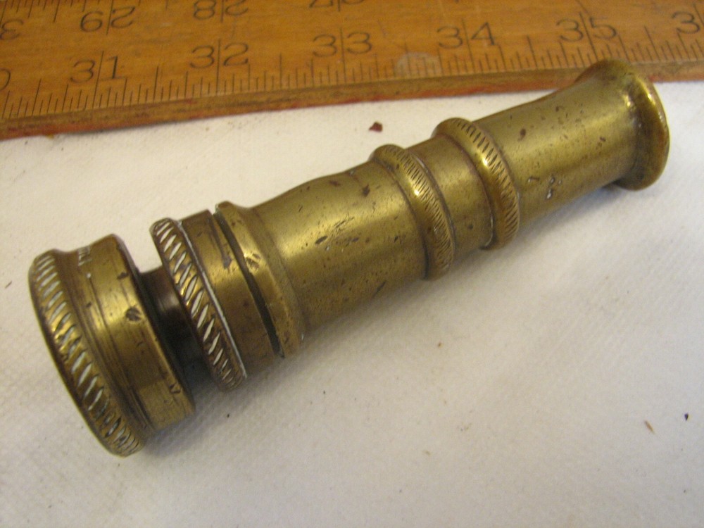 Pr Early Solid Brass Garden Hose Nozzle Tip Craftsman Justrite Tool