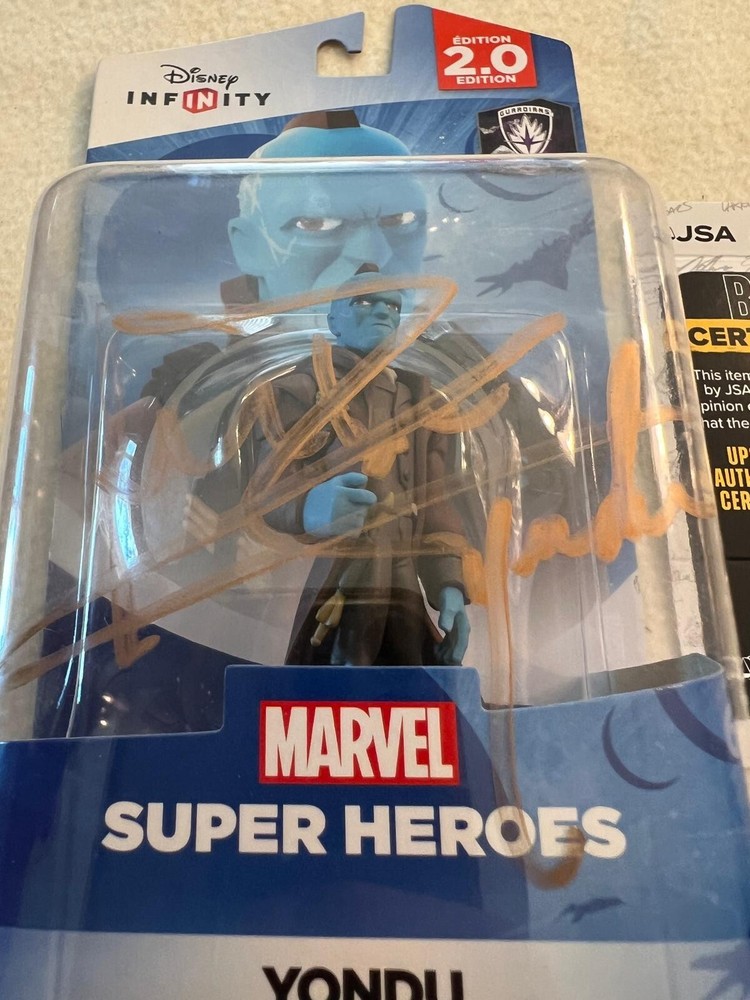 Signed Michael Rooker Disney Infinity 2.0 Yondu Marvel Guardians Galaxy