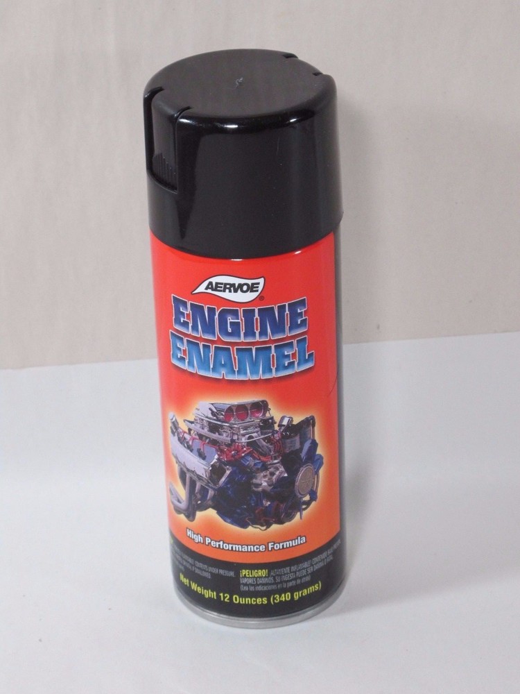 Engine Enamel Paint- Gloss Black Aervoe 514 12oz Can