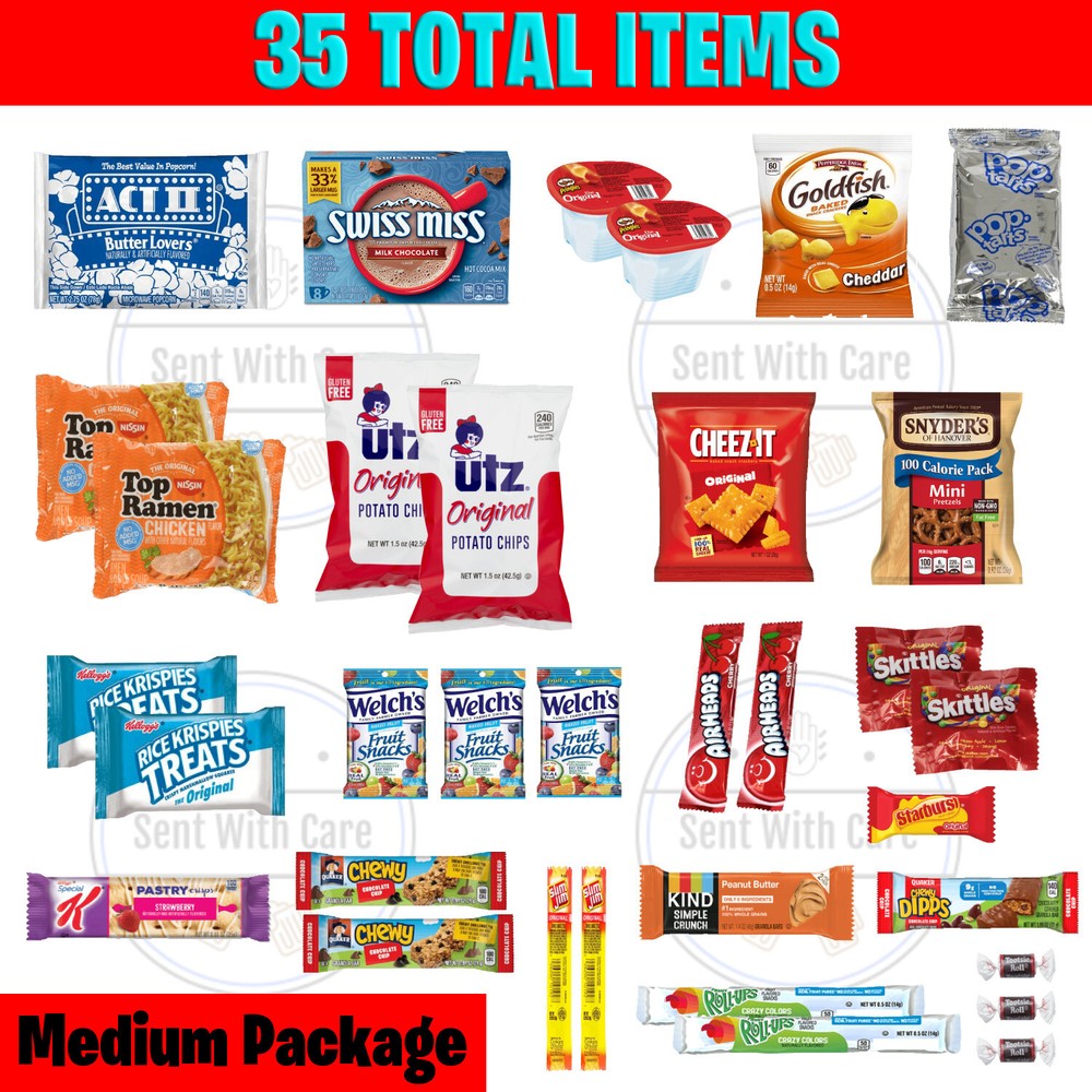 Medium Snack Box (35 Snacks) - College Care Package