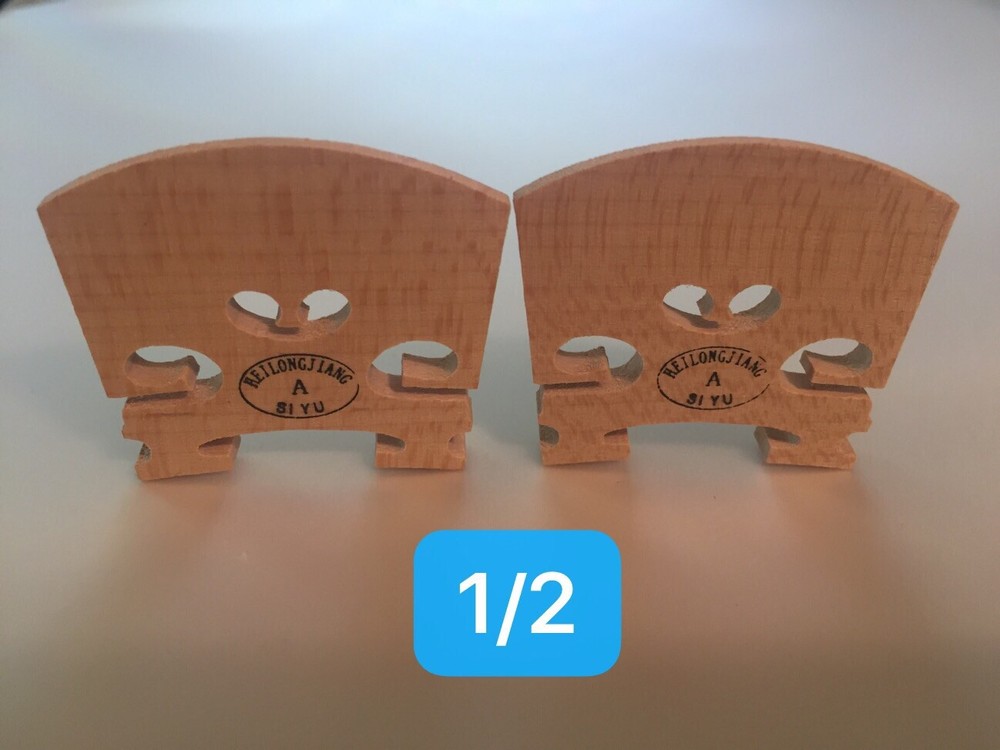 Two Violin bridge, 1/2 US Shipping