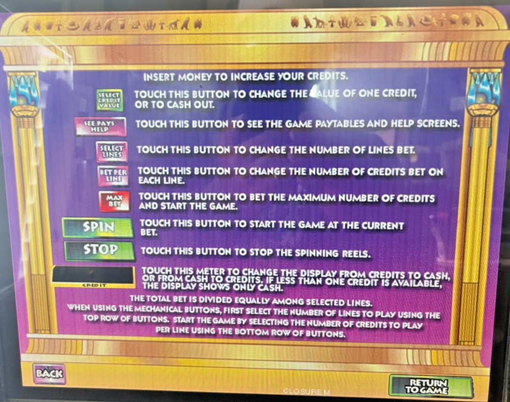 IGT IGame Cleopatra Software 5 Reels 9 Paylines