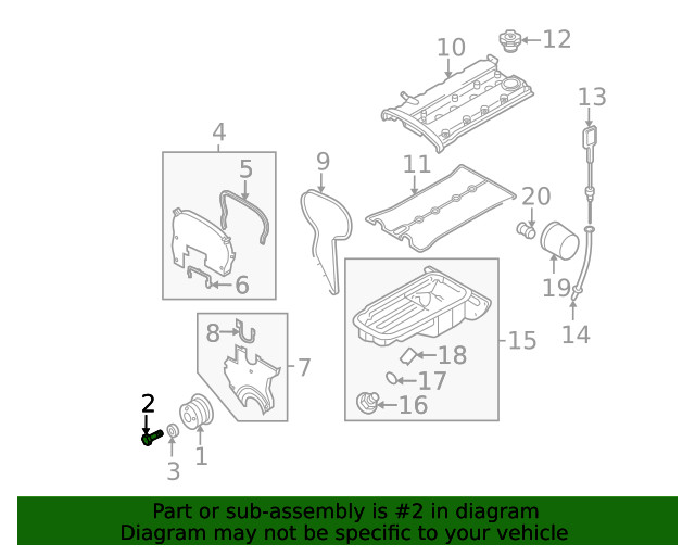 Genuine GM Multi-Purpose Bolt 94501119