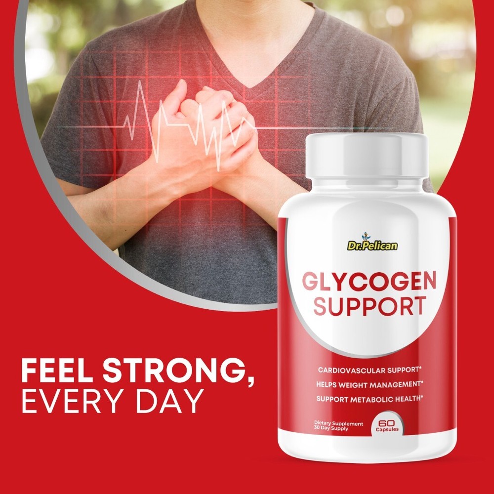 Glycogen Support- Blood Support- 3 Bottles- 180 Capsules