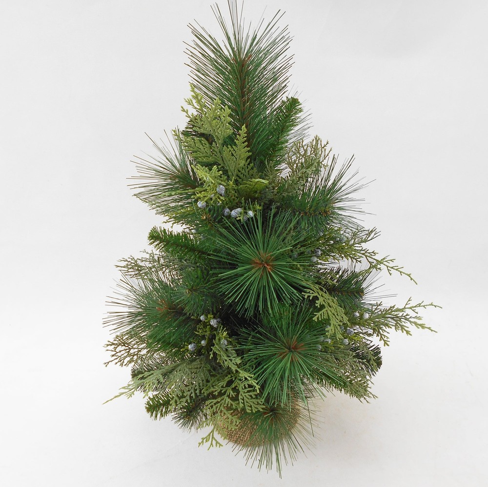 Christmas Artificial Pine Cedar Juniper Table Tree, 18"H