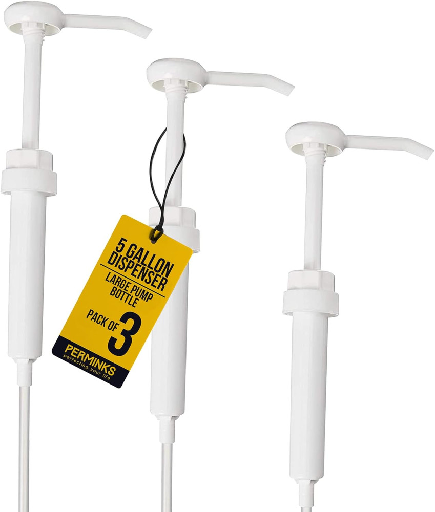 5 Gallon Pump Dispenser Set - Ideal for Various Liquids (Pack of 3)