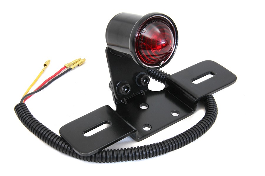 Black Round Tail Lamp for Harley-Davidson