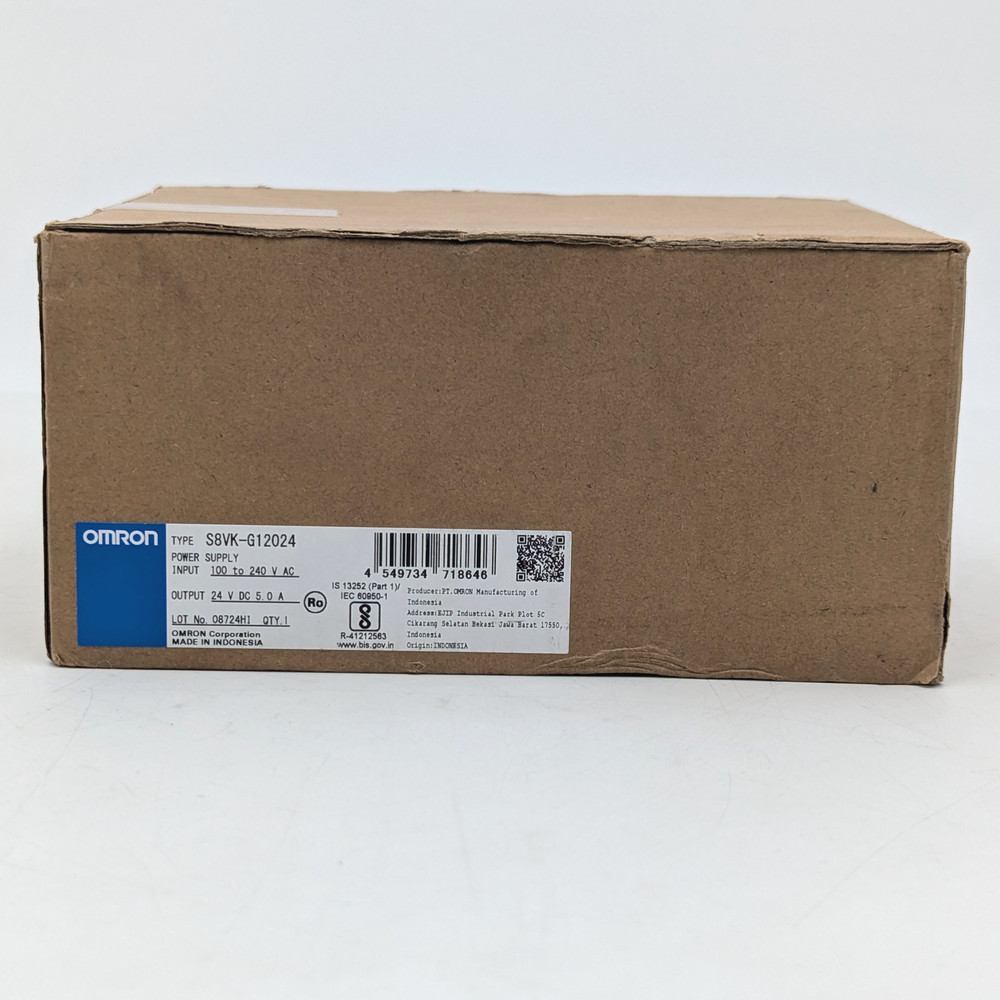 OMRON S8VK-G12024 Covered DC Power Supply - DIN Rail