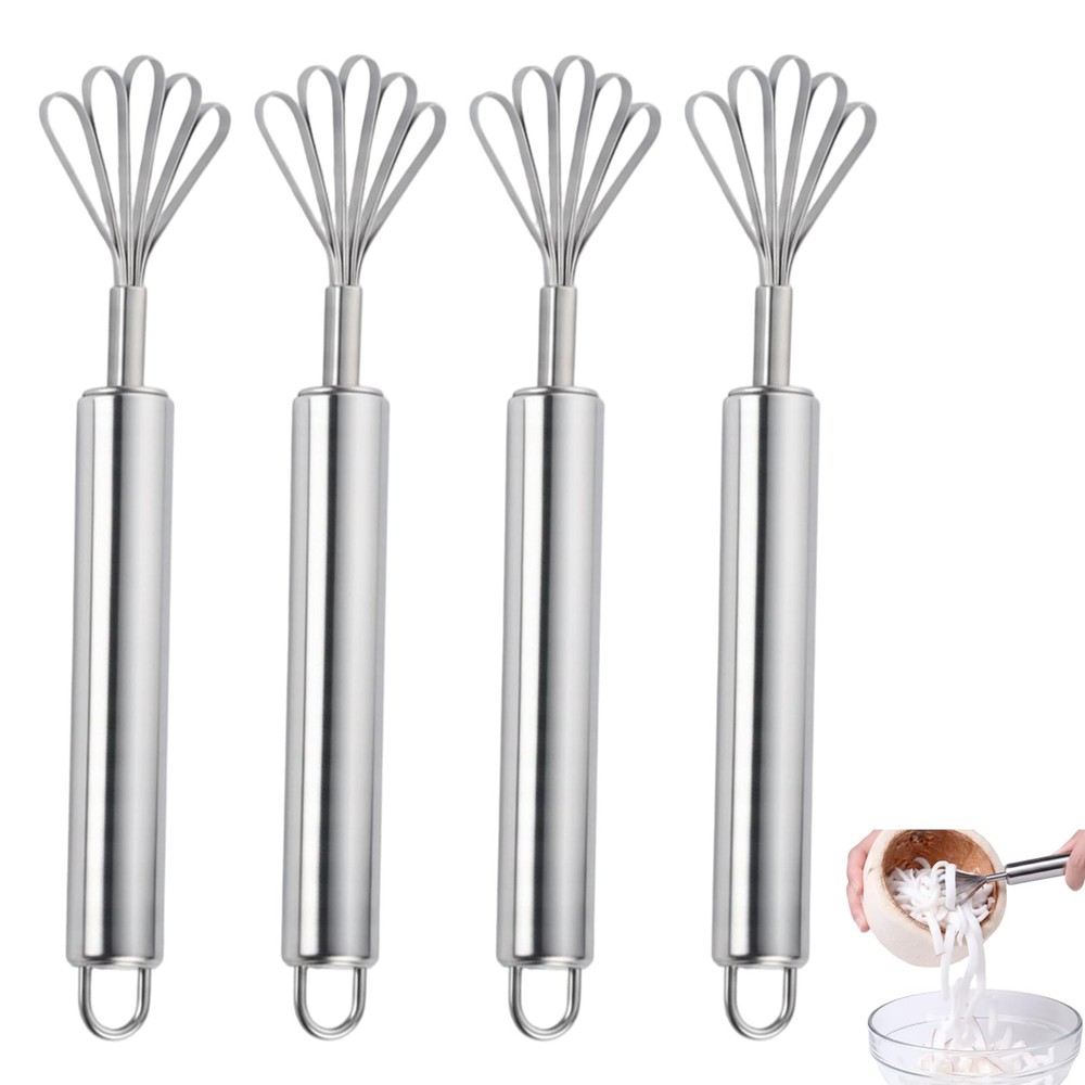 4 Coconut Scraper Coconut Grater, Efficient Coconut Opener Tool for Kitchen U...