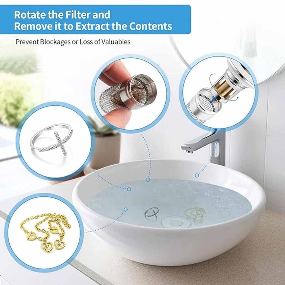 2-Pack Triple Protection Easy-to-Install Sink Filter US