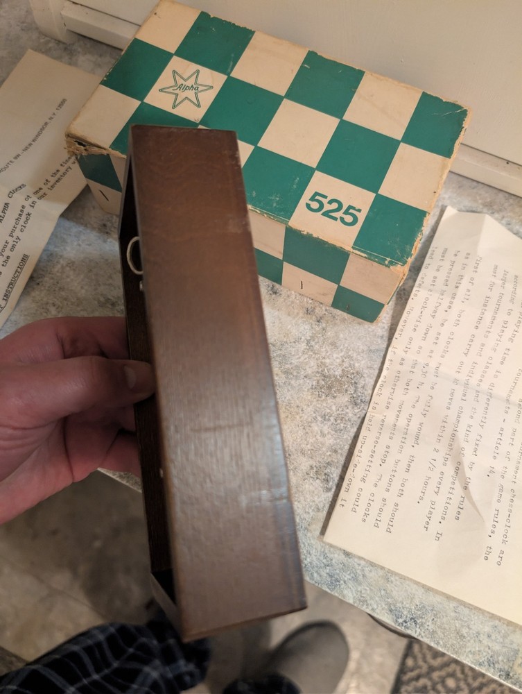 Vintage Alpha German Chess Clock Timer Model # 525