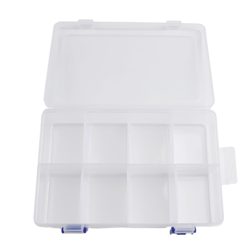 Bead Earring Storage Box Container 8 Grids Compartment Jewelry Organizer