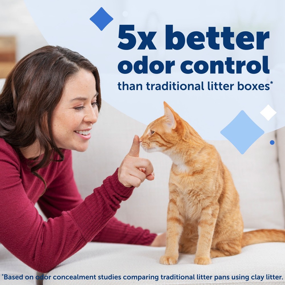 Crystal Replacement Lavender Scented Litter Tray Easy Cleanup with Disposable